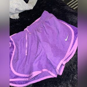 Purple Nike shorts